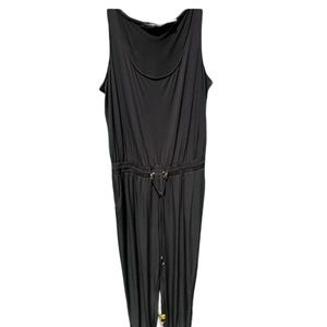 Ivanka Trump size  large black sleeves jumpsuit jumpsuit jogger look ankle NWOT